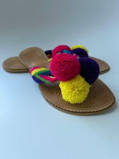 This sandals are 80 % handmade crochet by the Wayuu tribe from Colombia. It's made with ancestral wisdom and special meaning. It looks so hippie chic and everyone will talk about it 100% COTTON directly from the Wayu' community in Guajira  Colombia, with your purchase, we help the Wayuu people to its development and evolution. Only 1 available size 5.5  Approximate dimensions: 9 3/4 Long x 3 3/4 Wide Multicolor Woven Open Toe Sandals, Summer Festival Closed Toe Sandals, Bohemian Flat Sandals For Beach, Adjustable Woven Sandals With Round Toe, Adjustable Woven Round Toe Sandals, Casual Festival Barefoot Sandals, Casual Barefoot Sandals For Festivals, Summer Huarache Sandals With Woven Sole For Beach, Adjustable Woven Sole Huarache Sandals For Beach