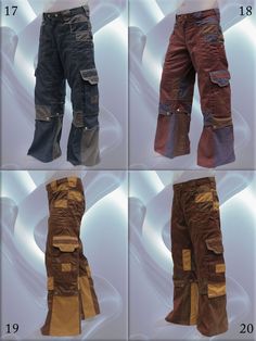 "~ 3/4 and long Pants, - easy to take off and on the down part with snaps, - triple pockets front and back, including 2 zipper cargo pockets at the side, - the width of the pants (beltline) is adjustable with Velcro. Photos - all pants in microfiber fabrics 1. Black - Grey 2. Grey - Skyblue ~ will come as long pants too. 3. Black - ( stitching and piping Grey) 4. Black - UV-Blue ~ only the piping UV. 5. Black - UV-Green ~ piping and thread UV. 6. Black - UV-Orange ~ piping and thread UV. 7. Blac Brown Cargo Pants With Multiple Pockets For Outdoor Activities, Utility Parachute Pants For Hiking With Belt Loops, Brown Bottoms With Belt Loops For Outdoor, Utility Cargo Pants With Belt Loops For Hiking, Cotton Hiking Bottoms With Multiple Pockets, Brown Parachute Pants With Multiple Pockets For Outdoor, Brown Hiking Bottoms With Pockets, Brown Urban Bottoms With Multiple Pockets, Urban Brown Bottoms With Multiple Pockets