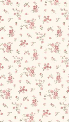 a white background with pink flowers on it