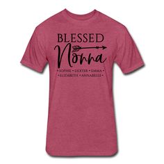 a t - shirt with the words, blessing and an arrow in black on it