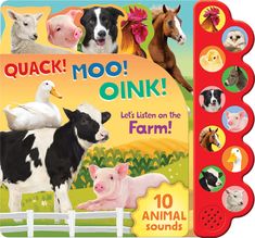 Cover Image Farm Books, The Barnyard, Sound Book, Animal Sounds, Animal Book, Interactive Book, The Cow, The Lamb, The Duck