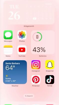 an iphone screen with icons on it