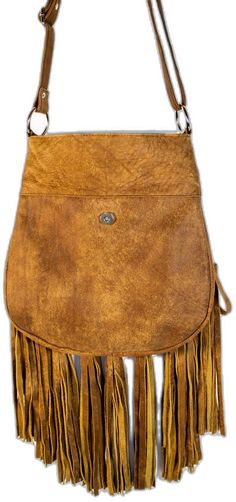 Western Brown Bag With Fringe, Brown Western Bag With Fringe, Western-themed Brown Leather Shoulder Bag, Western Leather Bag With Fringe, Brown Leather Bags For Rodeo, Bohemian Brown Bags With Concho, Western Style Bags For Festivals, Bohemian Leather Bag With Concho, Leather Fringe Purse