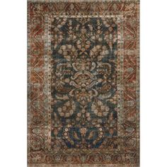 Chris Loves Julia x Loloi Jules Ocean / Spice Area Rug & Reviews | Wayfair Chris Loves Julia Rugs, Primary Bed, Loloi Rug, Chris Loves Julia X Loloi, Contemporary Lodge, Cowhide Cushions, Dynamic Rugs, Woven Furniture, Chris Loves Julia