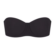 FITS EVERYBODY STRAPLESS BRA | ONYX - FITS EVERYBODY STRAPLESS BRA | ONYX Silicone Tape, Onyx Colour, Long Slip Dress, Coverage Bras, Cute Bras, Cotton Bras, Mesh Bra, Bandeau Bra, Triangle Bralette