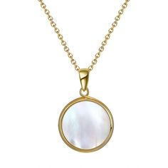 This unique minimalist round pearl pendant is chic and versatile. Perfect for everyday wear on its own or layered with other favourites. Materials: 14 Gold, Sterling Silver, Mother of Pearl Chain Length: 18 inches Pendant Size 17mm Round Pearl Pendant Jewelry From Mother Of Pearl, Round Mother Of Pearl Pendant Jewelry, Pearl Necklace With Round Pearl Charm Pendant, Everyday Pearl Necklace With Round Pearl Pendant, Everyday Pearl Necklace With Pearl Pendant, Classic Round Necklaces With Pearl Pendant, White Gold Mother Of Pearl Round Necklaces, Classic Circle Necklaces For Formal Occasions, Round Pearl Pendant Jewelry