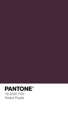 the pantone color is shown in purple