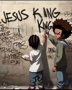 🎧🍂 Dope Cartoons, Album Artwork Cover Art, Video Reels, Jesus Is King, Image Swag, Black Cartoon Characters, Swag Cartoon