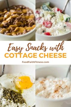 easy snacks with cottage cheese and eggs