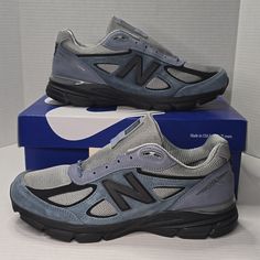 Size 11 New Balance 990v4 Miusa Teddy Santis Arctic Grey Black U990bb4 Teddy Santis, New Balance Gray, New Balance Shoes, New Balance, Athletic Shoes, Men's Shoes, Man Shop, Grey, Black