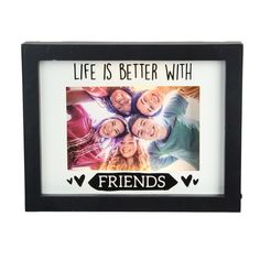 a black frame with the words friends on it