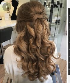 Half Updo, Wedding Hair Inspiration, Girl Toddler, Long Wavy Hair, Wedding Hair And Makeup, Elegant Hairstyles, Rubber Bands