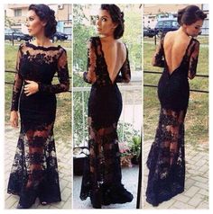 Black Lace Dress, Long prom dresses, Cute Prom dresses, Sexy Prom Dress, Online Prom Dress,PD380054 on Storenvy #prom #promdresses #longpromdresses #eveningdresses #cheappromdresses #party #2020promdresses Black Lace Prom Dress, Prom Dresses Long Lace, Boho Dresses Long, Floor Length Prom Dresses, Dress Mermaid, Long Sleeve Prom, Backless Prom Dresses, Black Prom, Floral Dresses Long