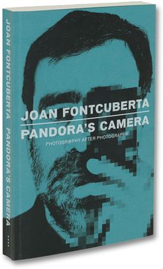 a book with an image of a man's face and the title joan fontcuberta pandara's camera