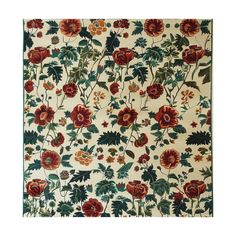 Nostalgic Poppy Haven Hand Tufted Wool Rug Vintage Floral Design, Red Poppies, Vintage Floral, Timeless Beauty, Wool Rug, Custom Sizing, Poppies, Floral Design, Wool