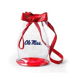 Madison Clear Bucket Bag- Ole Miss Iron Bowl, Purse Game, Pvc Vinyl, You're Awesome, Simple Bags