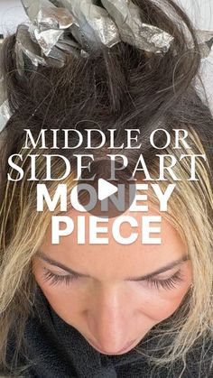 CARLY  ZANONI • Color & Placement Expert For Hairstylists on Instagram: "A FAVE MONEY PIECE PLACEMENT 🫶🏼   ✅ Wanna hear more about how I started to feel confident (and stop winging it!) with blonding? I’ve got a FREE masterclass called Foiling Framework. Comment FRAMEWORK below and I’ll DM you the link to register!   This placement is super versatile and works for a middle part AND a side part!   👉🏼 weave on the hairline  👉🏼 teased slice  👉🏼 teased weave   There was no hair left out in between except for the drop out from the weave   ⚡️I used the @michellezeller @mane_ivy foils ⚡️ I used @schwarzkopfusa BlondMe Precision Lightener   Blonding used to absolutely terrify me & I constantly felt like I had no clue what I was doing. I was constantly winging it and feeling SO anxious. I r Money Piece Placement, Blonde Highlights Money Piece, Money Piece Hair Blonde, Money Peice, Side Part Weave, Highlighting Techniques, Money Piece, Personal Style Inspiration, Side Bangs