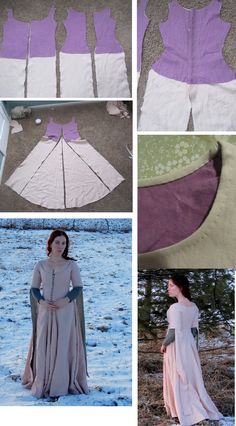 Pola Blus, Diy Sy, Medieval Gown, Larp Costume