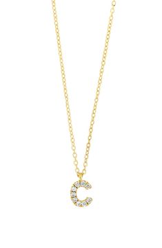 Free shipping and returns on Bony Levy Icon Pavé Diamond Initial Pendant Necklace at Nordstrom.com. A dainty initial pendant alight in pavé diamonds makes this handcrafted necklace of 18-karat gold a lovely personalized piece for any occasion. Diamond Initial Pendant Necklace On Cable Chain, Diamond Initial Pendant Necklace With Adjustable Chain, Dainty Initial Pendant Necklace With Diamond Accents, Dainty Initial Necklace With Diamond Accents, Bony Levy, Gold C, Diamond Guide, Initial Pendant Necklace, Gift Kit