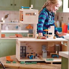 Blythe Dollhouse, Kids Playrooms, Dollhouse Modern, Dollhouse Family, 3d Cnc