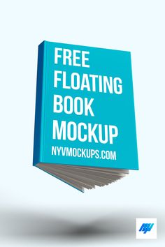 a free floating book mockup is shown with the text, free floating book mockup