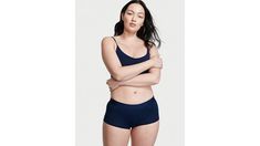 Comfy. Sexy. Cool. With the smooth fit and seamless look you need. This full coverage boyshort features supersoft cotton and our signature, stretchy logo waistband. Let it peek out as an on-trend statement. Cotton-modal blend Soft logo elastic waistband with stretch Low rise Full back coverage, shows curves Machine wash Imported | Victoria's Secret Navy Logo Waist Noir Boyshort Panty (M) Sporty Seamless Cotton Shorts, Casual Seamless Short Boxer Briefs, Trendy Seamless Shorts, Trendy Stretch Short Boxer Briefs, Navy Logo, Low Rise, Victoria's Secret, Elastic, Navy