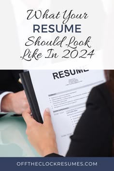 This comprehensive resume guide shares what the most common resume sections are and what your resume should look like in 2024. | Resume Tips from Off the Clock Resumes Resume Building Tips, Building A Resume, Resume 2024 Design, How To Build A Resume, Updating Resume Tips, 2024 Resume Trends, Resume Tips 2024, Skills To Put On Resume Ideas