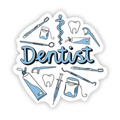 This sticker is great for any Dentist! Details:•3 x 3 inches• Printed and shipped with care from the U.S.A. • High quality and durable vinyl, indoor and outdoor use• Waterproof and weatherproof We are partnered with ActiveMinds.Org to help spread mental health awareness. Dentistry Stickers, Dentist Stickers, Yeti Mugs, Dental Wallpaper, Dentist Art, Medical Stickers, Kedokteran Gigi, Positivity Stickers, Dental Gifts