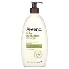 Intensely Nourishes Dry SkinClinically-Proven Moisturization that Lasts 24 HoursDermatologist Recommended for Over 70 YearsPrebiotic OatNon-GreasyNon-ComedogenicParaben FreeDye FreeAllergy TestedOats are Non-GMOAVEENO® Daily Moisturizing Lotion nourishes to replenish skin's natural moisture and help prevent dry skin.Care For SkinPrebiotic Oat Formula locks in moisture to nourish and help improve skin's natural moisture barrier. Aveeno Skin Relifbody Wash, Aveeno Daily Moisturizing Oil Mist, Dry Skincare, Healing Dry Skin, Moisturizing Body Lotion, Moisturizing Lotion, Moisturizing Lotions, Daily Moisturizer, Skin Care Moisturizer