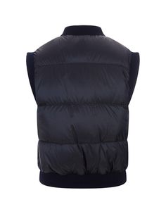 100% Polyamide Lining: 100% Polyester With virgin goose down filling: With knitted details: 84% Virgin wool, 15% Polyamide, 1% Elastane Signature Quilts, Womens Puffer Vest, Down Coat, Puffer Vest, Luxury Retail, Max Mara, Romania, Vest Jacket, Coats For Women