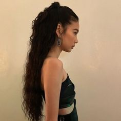 Hoyeon Hair, Squid Game Aesthetic, Hair Cut Lengths, Amber Heard Hair, Strapless Dress Hairstyles, Jung Hoyeon, Game Aesthetic, Hoyeon Jung, Kpop Hair