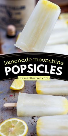 These Lemonade Moonshine Popsicles are fruity Spring desserts that are super easy to make! These homemade popsicles are sweet and create a fun summer frozen treat. Save this pin for later! Fresh Lemon Recipes, Adult Popsicles, Lemon Breakfast, Easy Impressive Dessert, Batch Recipes, Spring Recipes Dessert