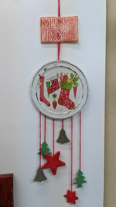 a christmas decoration hanging on the wall