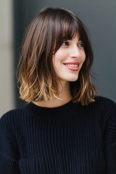 Long French Bob With Bangs, Long French Bob, French Bob With Bangs, French Bob, Bob With Bangs, French Cut, Curtain Bangs, Long Bob, Cute Hairstyles