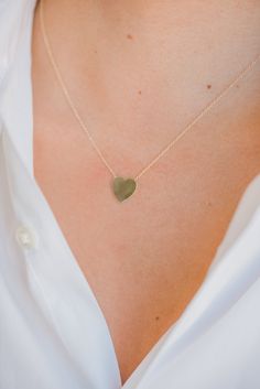 14k Gold Large Engraved Heart Necklace | ZOE LEV Classic Heart-shaped Necklace With Cable Chain, Dainty Engraved Heart Necklace For Everyday, Yellow Gold Engraved Heart Necklace For Everyday, 14k Gold Cable Chain Jewelry For Valentine's Day, 14k Gold Jewelry With Cable Chain For Valentine's Day, Dainty 14k Gold Charm Necklace For Anniversary, Minimalist Cable Chain Jewelry For Valentine's Day, Simple 14k Gold Jewelry With Heart Charm, Yellow Gold Engraved Heart Necklace