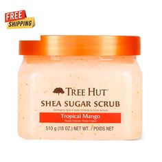 Store New Arrivals Add to Favorite View Feedback Contact Tree Hut Shea Sugar Scrub Tropical Mango, 18Oz, Ultra Hydrating and Exfoliating Scrub for Nourishing Essential Body Care Description Item model number 700306 Active Ingredients function(f) {var _np=(window.P._namespace("DetailPageProductOverviewTemplatesJava"));if(_np.guardFatal){_np.guardFatal(f)(_np);}else{f(_np);}}(function(P) { P.when('A').execute(function(A){ A.on('a:truncate:po-attribute-truncate-4:updated', function(data) { var isTruncated = !data.truncateInstance.getIfTextFits(); var seeMoreElement = document.getElementById('po-attribute-see-more-id-4'); if(seeMoreElement) { seeMoreElement.style.display = isTruncated ? '' : 'none'; } }) }); })); GLYCERIN, POLYSORBATE 20, SILICA, MANGIFERA INDICA (MANGO) FRUIT EXTRACT, BUTYROS Shea Sugar Scrub, Mango Puree, Mango Fruit, Exfoliating Body Scrub, Sugar Scrubs, Sugar Body Scrub, Sugar Body, Evening Primrose Oil, Cracked Skin