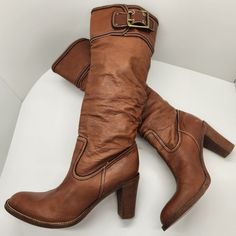 Reposhing This Item I Purchased From @Nataliewelden. Loved It, But Ready To Rotate For Something New. Questions? Leave A Comment Below! Cognac Leather Coach, Vintage Brown Leather Boots For Formal Occasions, Coach High Heel Leather Boots, Coach Leather Boots For Fall, Coach Leather Boots For Formal Occasions, Coach Boots, Brown Colour, Coach Shoes, Tall Boots