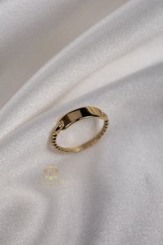 "ABOUT PRODUCT This 14K Gold  Ring is beautifully designed and hand crafted with our associates to make this a special gift for your loved ones. Knowing the value of our customers, We prepare each piece with extra care and attention.  ITEM DETAILS Material: 14K Gold Approx:  1.6 gram Available colors: Gold, Rose Gold, White Gold Available Sizes: 4 US to 11 US  ✪ 14k Gold ( Certification will be included with your order ) ✪Available 14K White, Yellow, Rose Gold (also in 10, 18K) 🛠 Yazal Jewelery Classic Simple Design Jewelry For Promise, Classic Simple Promise Jewelry, Classic Simple Design Promise Jewelry, Elegant Stackable Signet Ring For Promise, Minimalist Tarnish Resistant Signet Ring For Promise, Luxury 14k Gold Stackable Engraved Ring, Minimalist Tarnish-resistant Signet Ring For Promise, Luxury Stackable Engraved Ring For Anniversary, Luxury Stackable 14k Gold Engraved Ring