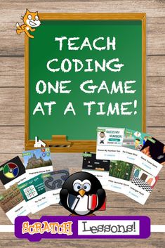 a penguin with the words teach cooling one game at a time