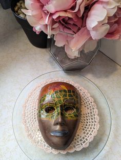 Vintage brass wall mask. Carnival mask. Decor. Amazing mask in very good condition but one tiny spot missing orange paint Mask Carnival, Carnival Mask, Wall Mask, Costume Masks, Orange Paint, Carnival Masks, Costume Mask, Brass Wall, Vintage Brass