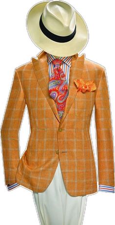 Mens Fashion Retro, Orange Suit, Dandy Style, Derby Outfits, Mens Fashion Blazer, Designer Suits For Men