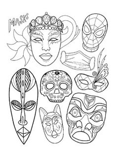 the masks are drawn in black and white