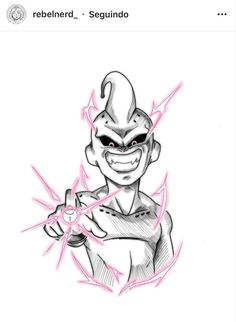 Kid Buu Tattoo, Majin Boo Tattoo, Dragon Ball Super Tattoo, Dragon Ball Tattoo Design, Majin Buu Tattoo, Boo Tattoo