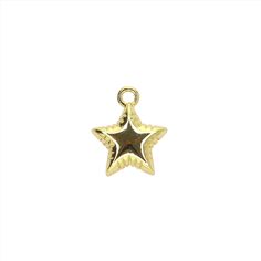 This delightful Balloon Star Charm is crafted from 14K gold-filled material, showcasing a charming double-sided design. Measuring 22.3mm tall, 17.6mm wide, and 7.2mm thick, this charm adds a playful touch to necklaces or bracelets. Yellow Gold Star Charm Pendant Necklace, Star Charm Round Pendant As Gift, Dainty Gold Star Charm, 14k Gold Star Charms, Gold Star-shaped Jewelry With Star Charm, Gold Star Shaped Tarnish Resistant Jewelry, Gold Jewelry With Star Charm, 14k Gold Jewelry With Star Charm, Gold Star-shaped Charm Necklace With Lobster Clasp