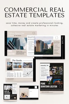 Commercial Real Estate Marketing Templates Commercial Real Estate Marketing, Email Flyer, Graphic Design Brochure, Email Marketing Template, Real Estate Templates