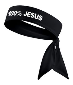 About this item:  - "100% JESUS" Sports Fan Tie Headband - Unisex Adult and Youth: Men, Women, Teens, Boys, Girls - Moisture Wicking: 88%microfiber polyester/12% Spandex - Great gift item/popular gift item! - Great team item. 100% JESUS Sport Fan Tie Headband. Moisture wicking tie headband  - Unisex - One Size: 39 inches in length x 2.5 inches in width. - Moisture Wicking: 88%microfiber polyester/12% Spandex *To ensure these long lasting results, do not dry on hottest temperature setting. 100 Jesus, Head Tie, Head Ties, Tie Headband, Flag Football, Great Team, Turban Headbands, Soccer Football, Hair Accessories Headbands