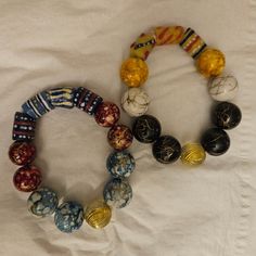 African Bracelet African Beads Bracelets, Africa Bracelet, Beaded African Bracelets, Wrist Beads African, African Trade Bead Bracelet, Clothespins Diy, Clothespin Diy Crafts, African Bracelets, Boho Style Outfits