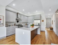 the kitchen is clean and ready for us to use in its new owner's home