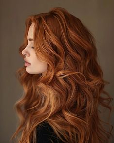 Red Mermaid Hair, Ginger Wavy Hair, Mermaid Hair Aesthetic, Style 2025, Hair Color Unique, Red Mermaid, Fearfully And Wonderfully Made, Hair Aesthetic, Mermaid Hair