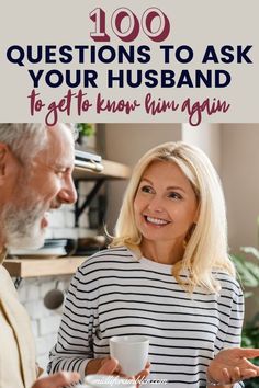 These questions to ask your husband can help you get to know him better if you feel you need to reconnect. These questions are fun, intimate or even a little controversial and can spark conversations and lead to surprising revelations that can have you two falling in love all over again. Free printable download! Questions To Ask Your Husband, 100 Questions To Ask, Wedding Trivia, Questions For Couples, Funny Marriage Advice, I Love My Hubby, Wine Magazine, 100 Questions, Marriage Help